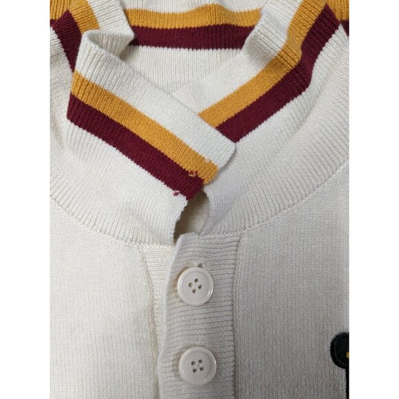 Harry Potter Hogwarts Crest Polo Sweater Size 3XL Gryffindor Preppy Academia Y2K - Picture 8 of 8